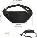 Genuine Leather Waist Bag For Men Fanny Pack Bum Bag Fashion Leather Strap Shoulder Bag Satchel Crossbody Bag Sling Bag For Men