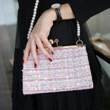 Woolen handbag versatile banquet dress bag dinner bag