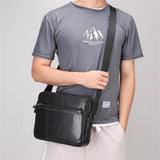 Lightweight Large Capacity Vintage Soft Leather Business Casual Durable Briefcase Handbag