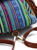 Ladies ethnic cloth bag casual fashion tassel backpack