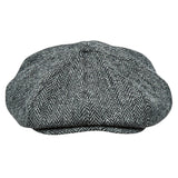 Eight Piece Cap Tweed-Mint Green