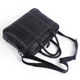 Men's Leather Crossbody Bag Large Capacity 14 Inch Computer Bag Business Handbag