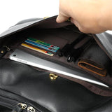 Men's Genuine Leather Handbag Large Capacity Waterproof Crossbody Bag