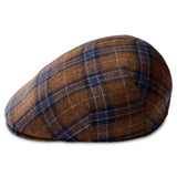 BROWN COUNTRY WOOL FIDO FLAT CAP