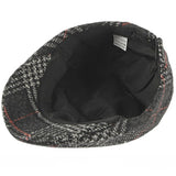 "Lefevre" Plaid Cotton Flat Cap