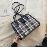 Woolen handbag single shoulder armpit bag simple Tote Bag