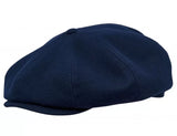 Eight Piece Cap Tweed-Navy Blue