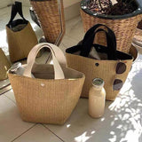 IG Seaside Summer Beach Vacation Wild Woven Retro Handbag