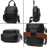 Men's Leather Crossbody Bag Simple Style Handbag Shoulder Bag
