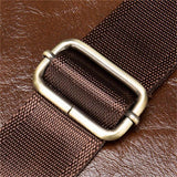 Men's Leather Briefcase Handbag Large Capacity Retro Shoulder Bag Crossbody Bag