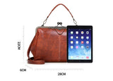 Ladies vintage leather diagonal bag handbag