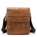 Genuine Leather Retro Large Capacity Shoulder Bag Crossbody Bag