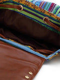 Ladies ethnic cloth bag casual fashion tassel backpack