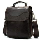 Men's Flap Type Shoulder Bag Retro Leather Crossbody Bag Handbag