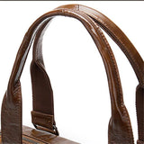 Men's Business Handbag Large Capacity Retro Leather Travel Shoulder Bag