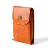 Leather handbags chain simple fashion small square bag trend mobile phone bag retro mini messenger bag