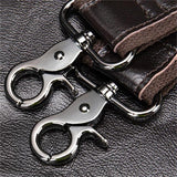 Men's Large-Capacity Handbag Business Leather Briefcase Crossbody Bag