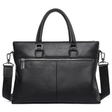 Men's Classic Casual Leather Soft Handbag Business Crossbody Bag