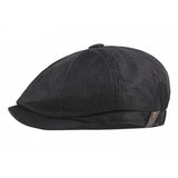 Breathable linen newsboy hat adjustable 56-60CM