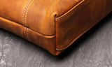 Men's Leather Vintage Crossbody A4 Briefcase