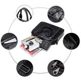 Genuine Leather Adjustable Shoulder Strap Design Business Casual Crossbody Bag Handbag