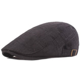 "Birmingham" Linen Flat Cap