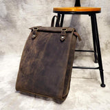 Luxury Crazy Horse Leather Backpack&Computer bag