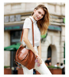 Ladies retro four-piece large-capacity PU picture-mother bag, solid color handbag, one-shoulder diagonal bag