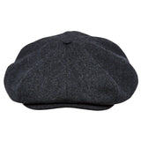 Eight Piece Cap Tweed-Black/Grey