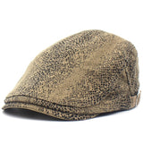 Leopard Print Flat Cap