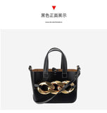 French minority Design Handbag thick chain Single Shoulder Bag Messenger Bag female