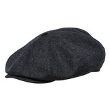 Eight Piece Cap Tweed-Black/Grey