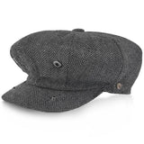 5 Colors - Shelby - Walrus Hat Wool Blend 8 Panel Newsboy Cap