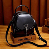 Leather Backpack fashion Mini versatile Backpack