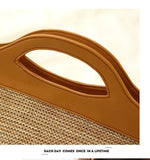 Ladies shell-shaped straw woven bag beach vacation handbag