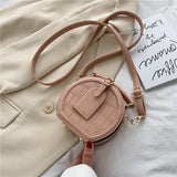 Mini Round Shaped Crossbody Bag For Woman