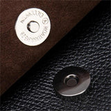 Men's Business Leather Handbag Large Capacity 15.6-Inch Computer Bag Shoulder Bag