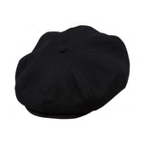 Eight Piece Cap Tweed-Black