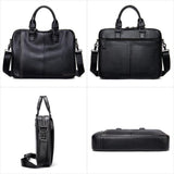 Genuine Leather Adjustable Shoulder Strap Design Business Casual Crossbody Bag Handbag