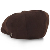 5 Colors - Shelby - Walrus Hat Wool Blend 8 Panel Newsboy Cap