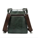 Mens Vintage Large Capacity Messenager Bags Casual Leather Shoulder Bags