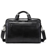 Mens Vintage Durable Business Leather Bridfcase Sling Shoulder Bag