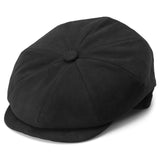 BLACK MODA NEWSBOY CAP