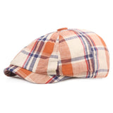 "NY-Parker" Newsboy Plaid Cap
