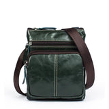 Mens Vintage Large Capacity Messenager Bags Casual Leather Shoulder Bags