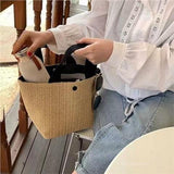 IG Seaside Summer Beach Vacation Wild Woven Retro Handbag