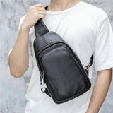 Fashion Large Capacity Plain Soft Leather Crossbody Bags