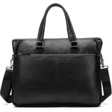Men's Business Leather Large Capacity Fashion Casual Handbag Waterproof Crossbody Bag