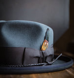 Vintage blue fedora