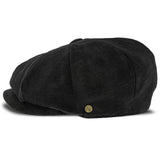 Boardwalk - Walrus Hats Black Linen/Cotton Blend 8 Panel Newsboy Cap